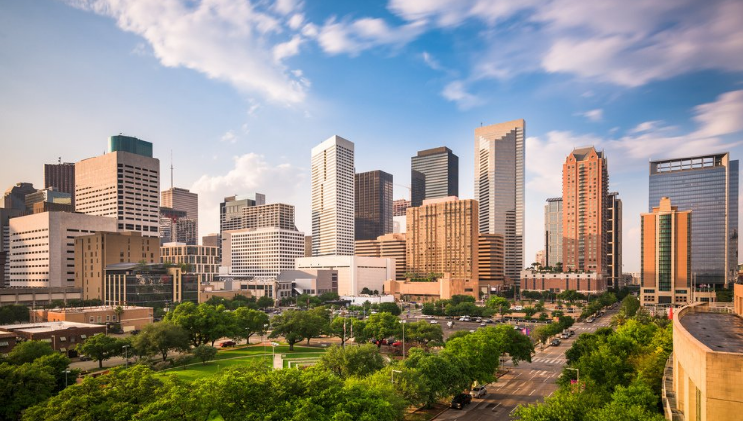 City Skyline Header - Houston